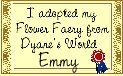 I adopted my Flower Faery from Dyane's World